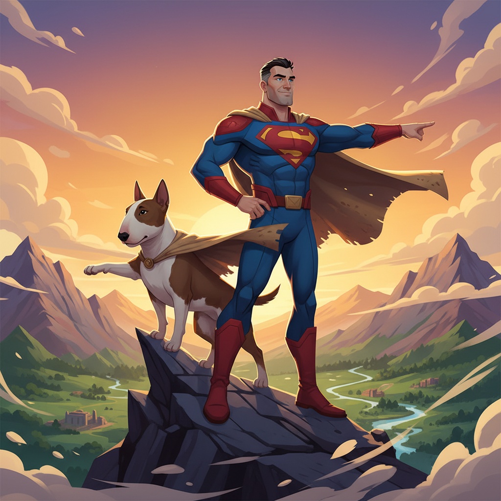 A guy over 40 and his dog